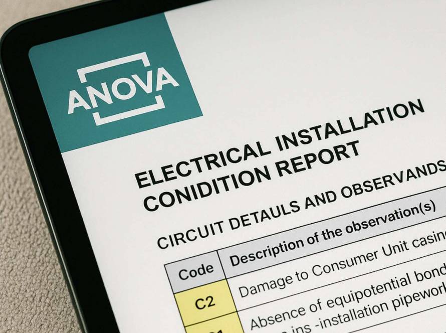 anova EICR electrical installation condition report