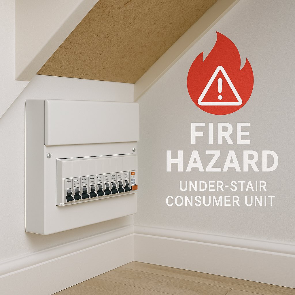 fire hazard consumer unit