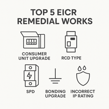 Common EICR Remedial Works Explained: A Guide for Homeowners & Landlords