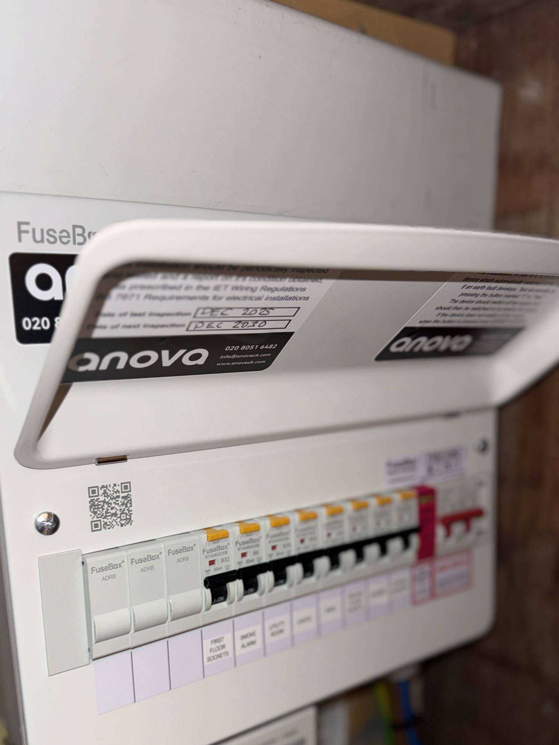 Anova consumer unit upgrade